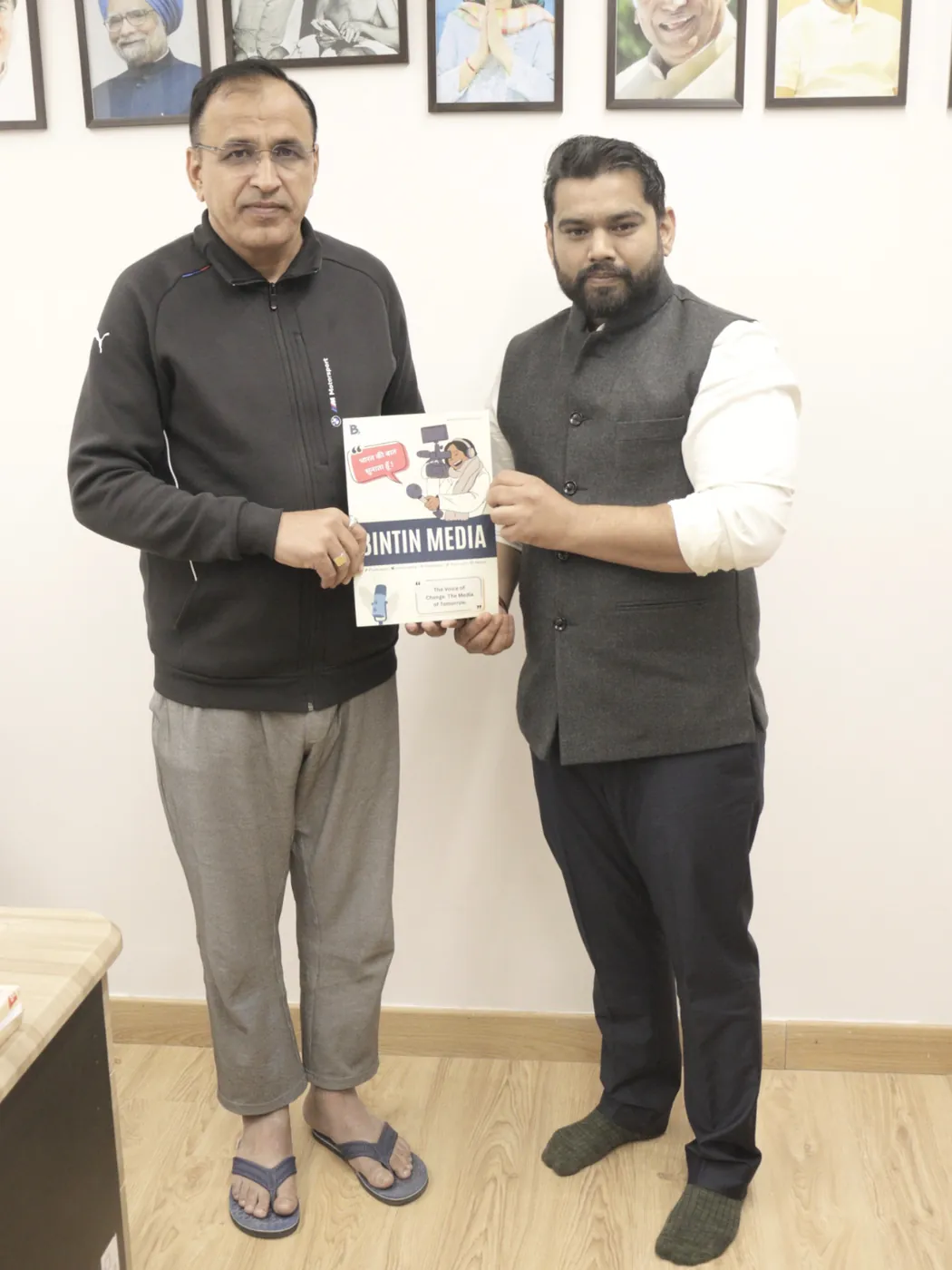 Bintin Media magazine presented during a conversation